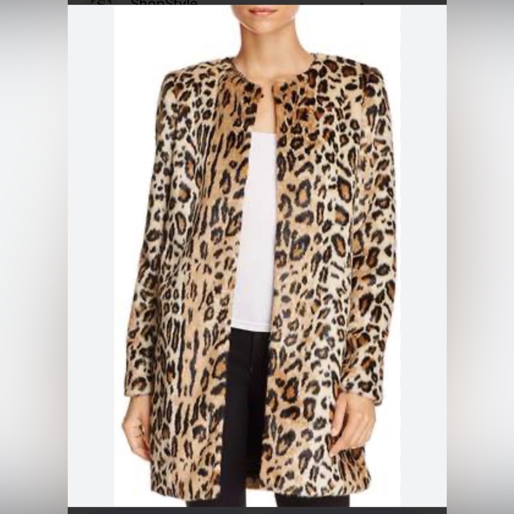 T Tahari Jenna Faux Fur Coat